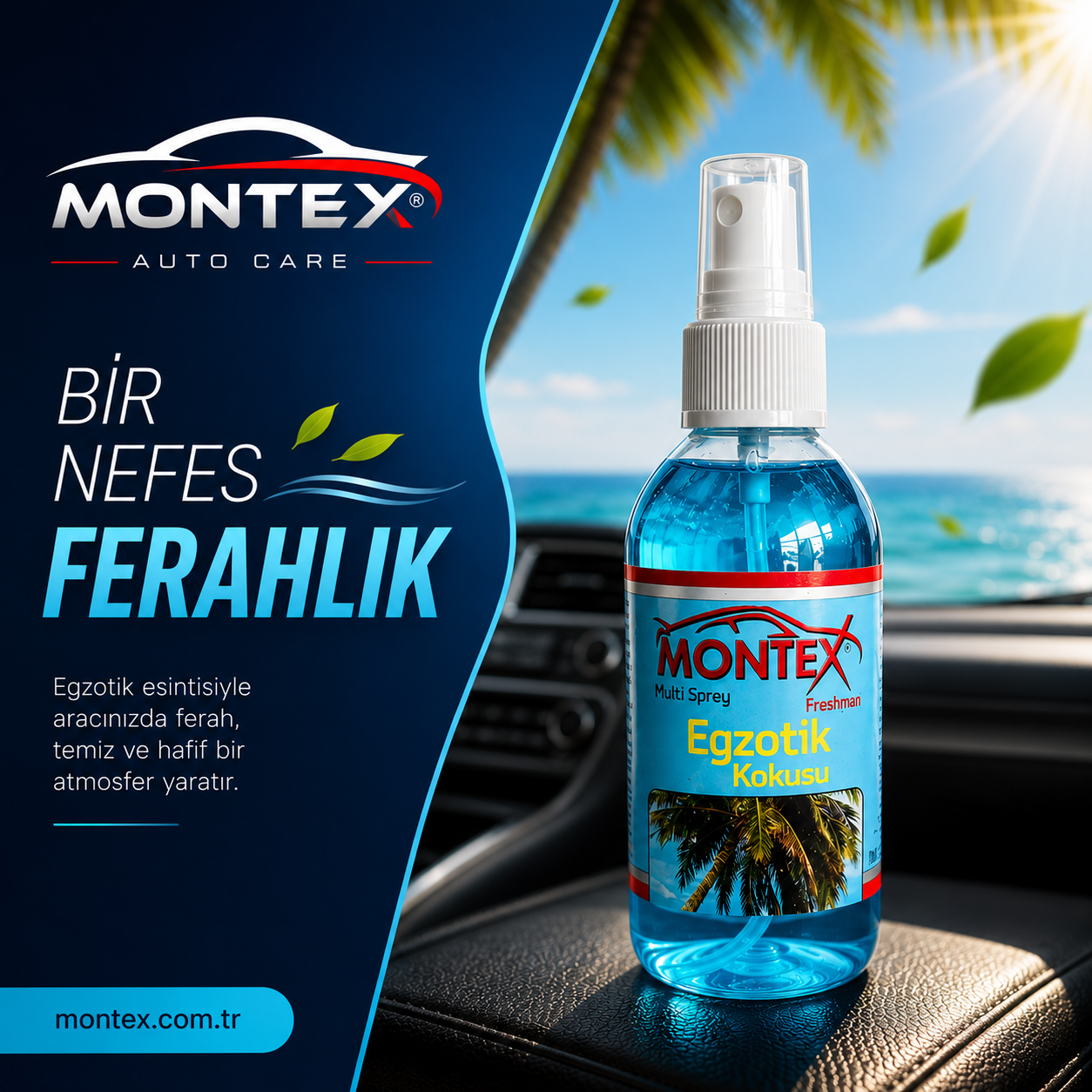 Montex Egzotik Kokusu Multi Sprey Araç Kokusu