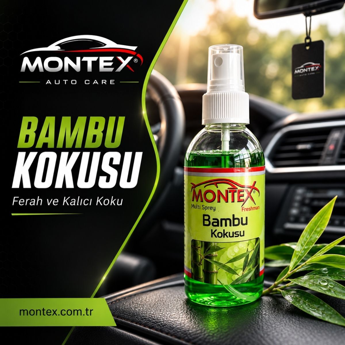 Montex Bambu Kokusu Multi Sprey Araç Kokusu