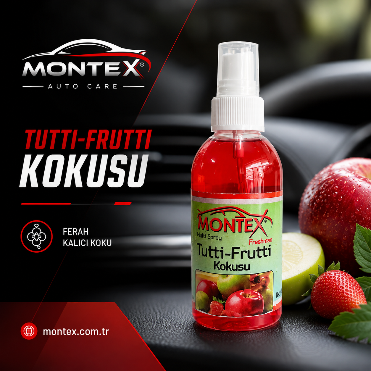 Montex Tutti-Frutti Kokusu Multi Sprey Araç Kokusu