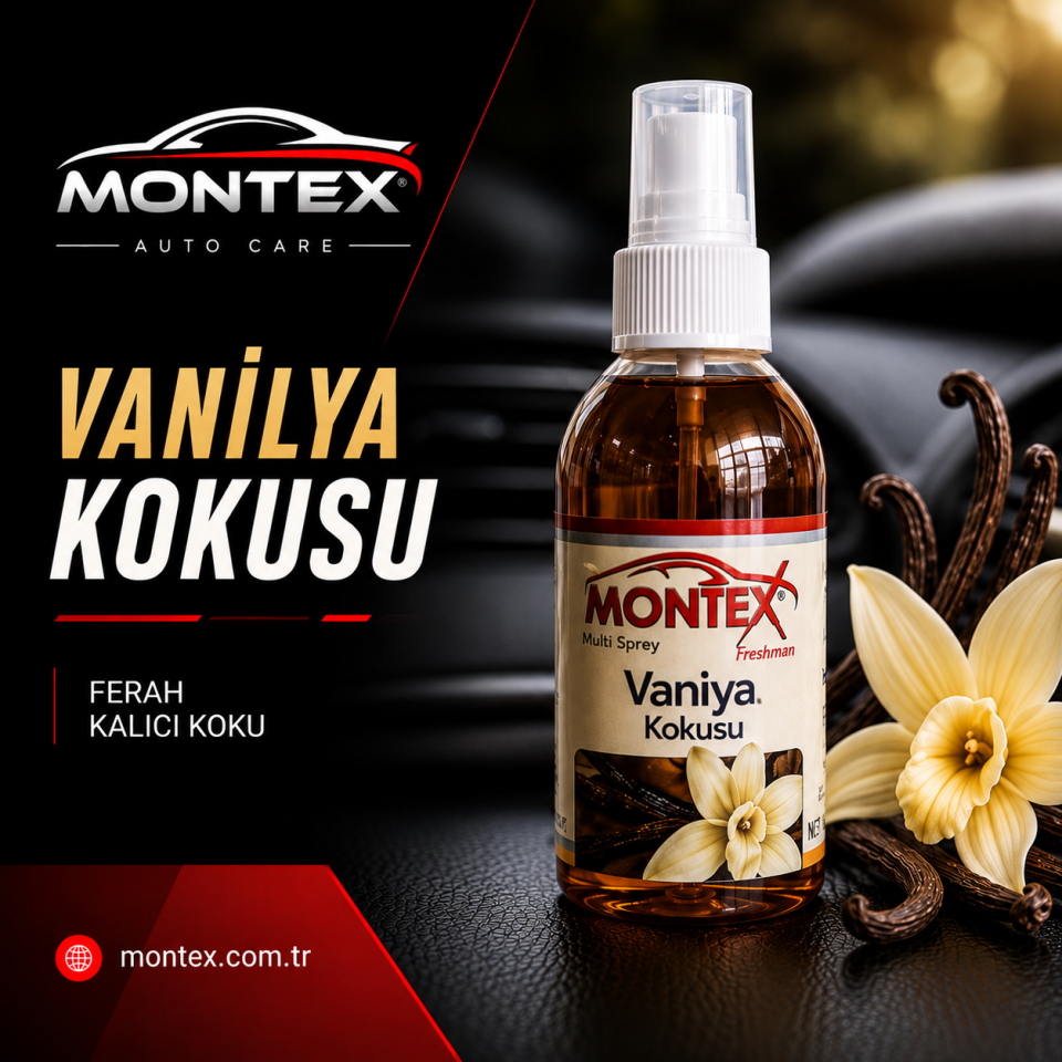 Montex Vanilya Kokusu Multi Sprey Araç Kokusu 150 ml
