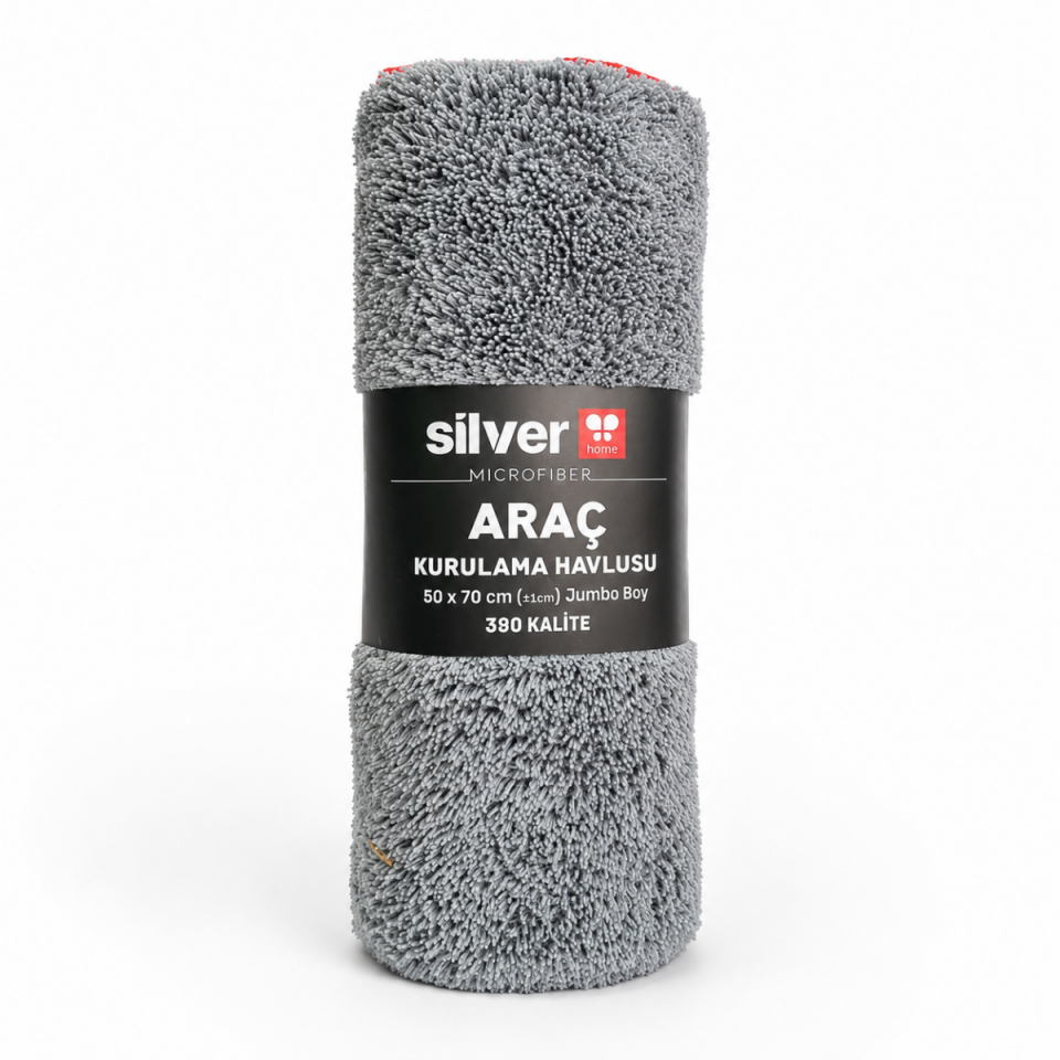 Silver Home Mikrofiber Araç Kurulama Havlusu 50x70 cm Jumbo Boy