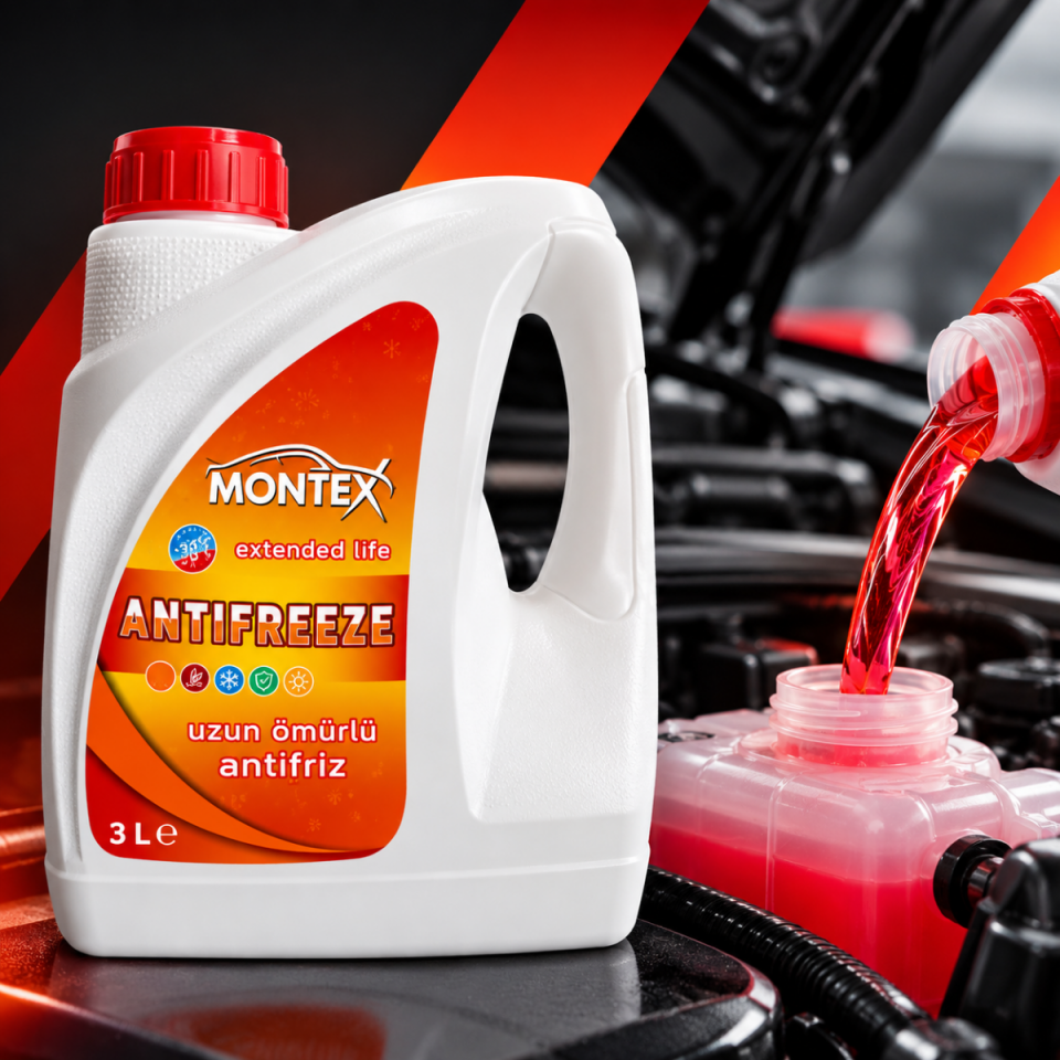 MONTEX Extended Life Antifreeze 3 L Uzun Ömürlü Antifriz – Araç Motor Soğutma Sıvısı