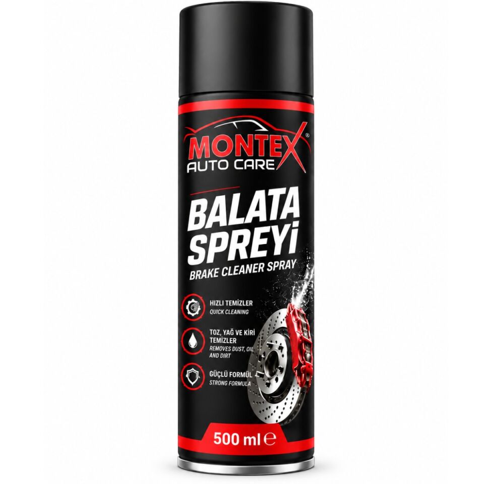 Montex Balata Spreyi 500 ml – Fren ve Balata Temizleyici Sprey