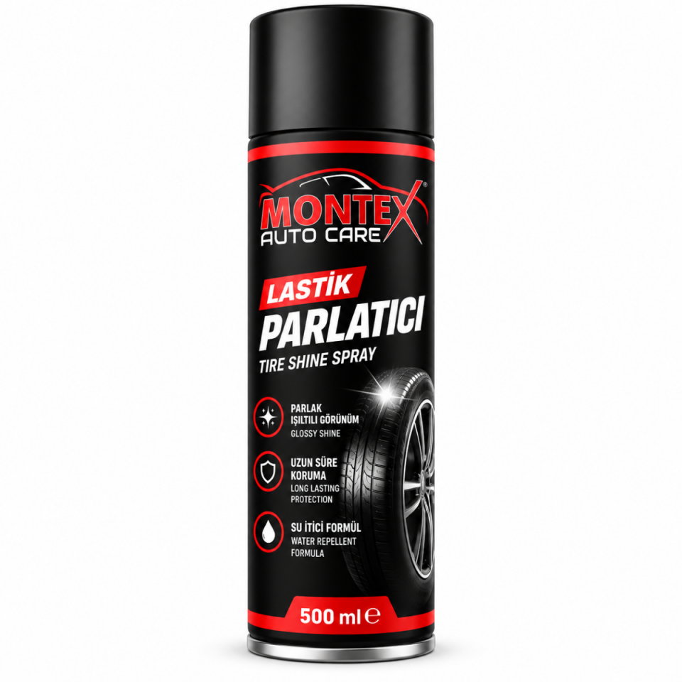 Montex Lastik Parlatıcı Sprey 500 ml – Lastik Bakım ve Parlatma Spreyi